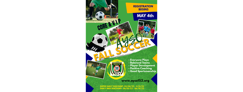 Fall Soccer Registration is Open!