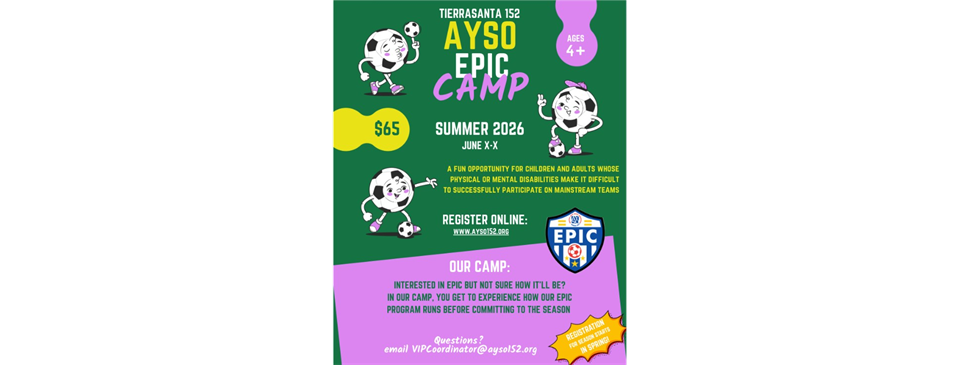 EPIC CAMP Sundays June 2026